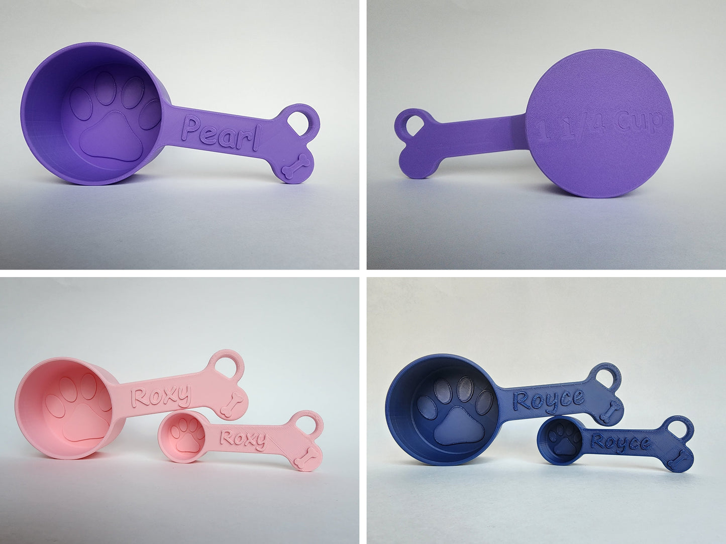 Personalized Dog Food Scoop - Single Color | Measuring Cup