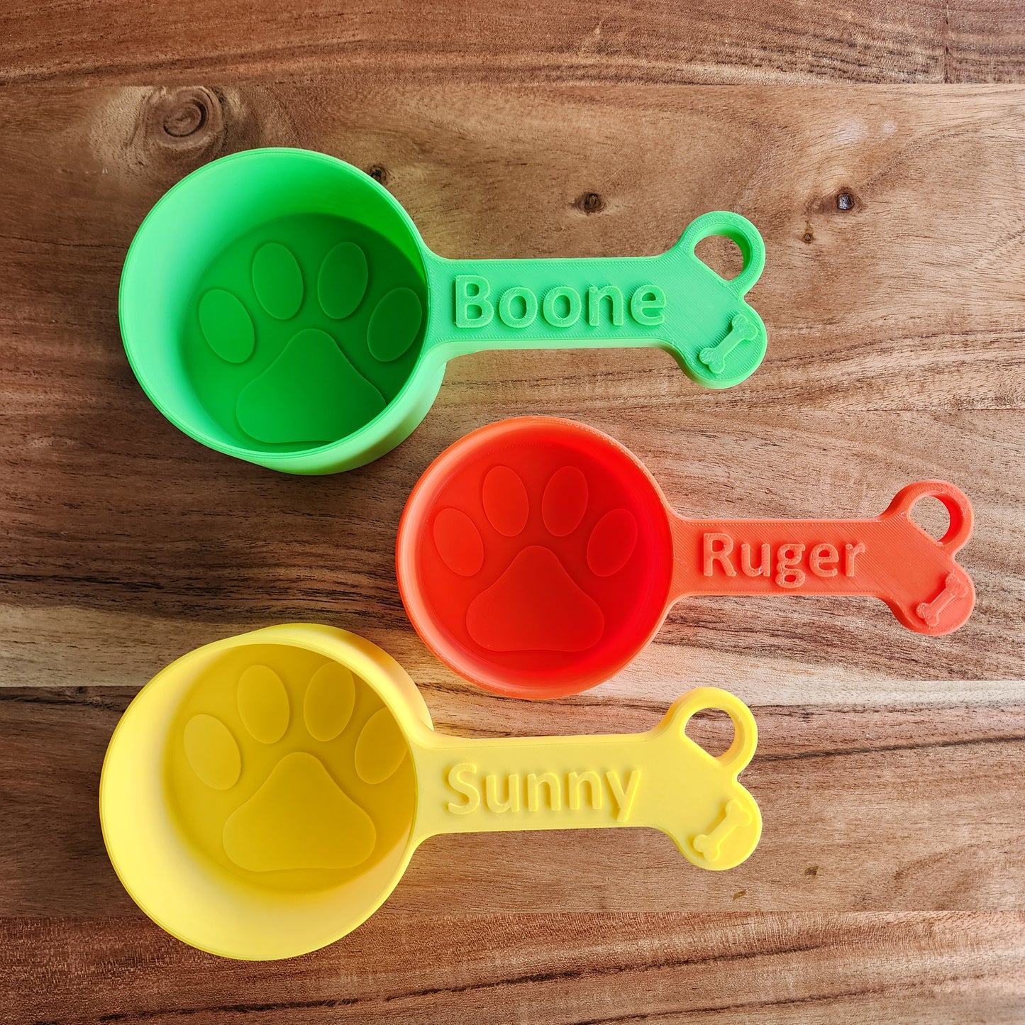 Personalized Dog Food Scoop - Single Color | Measuring Cup