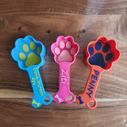 Personalized Dog Food Scoop | Paw Print Measuring Cup