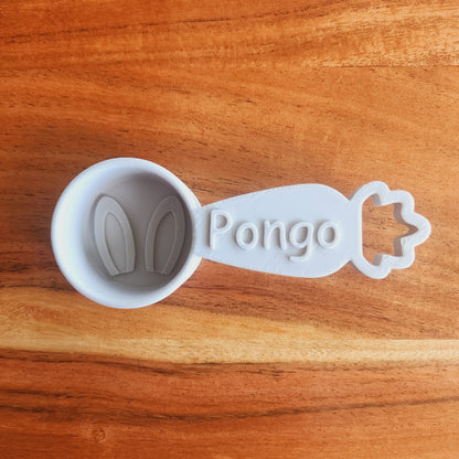 Personalized Rabbit Food Scoop - Single Color | Measuring Cup