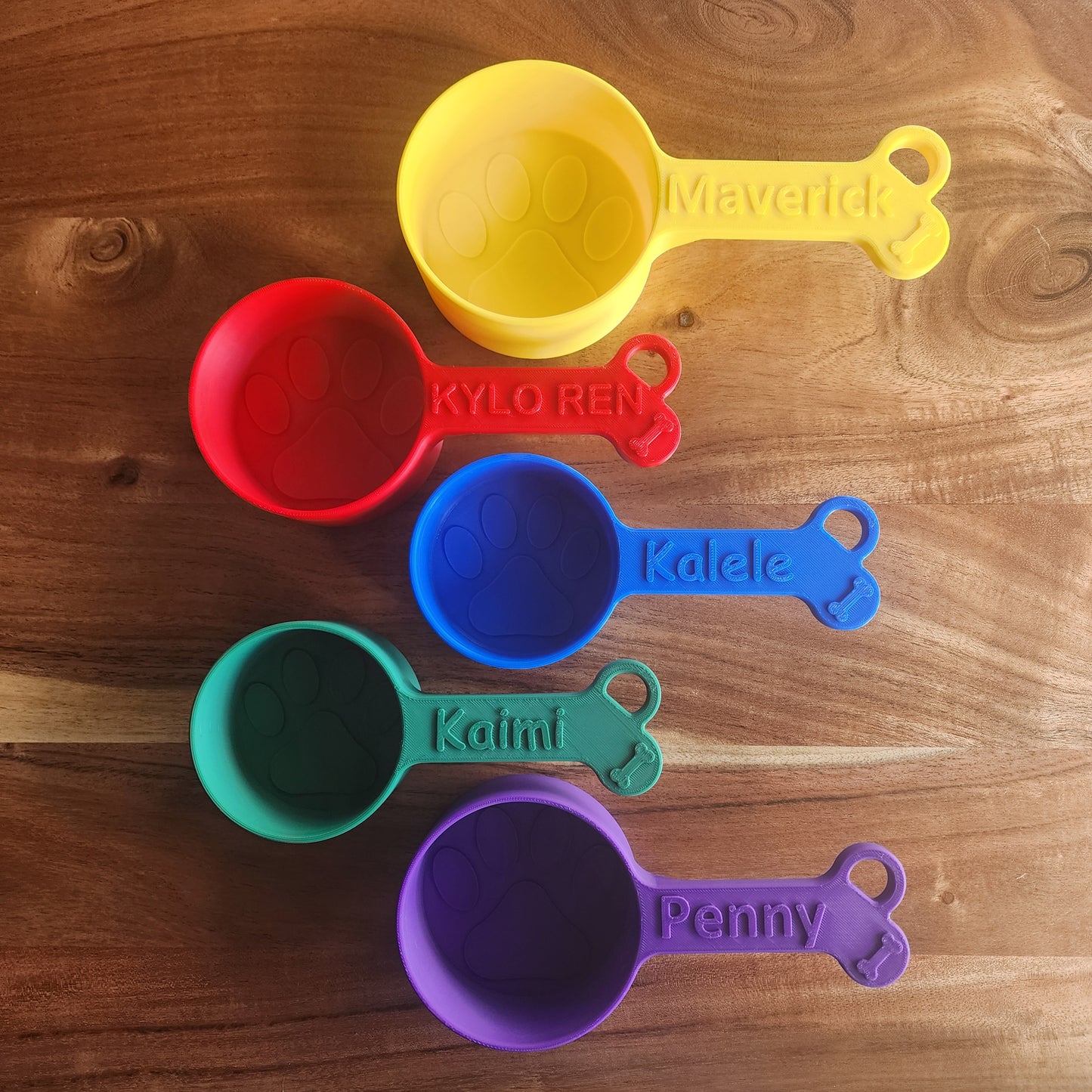 Personalized Dog Food Scoop - Single Color | Measuring Cup