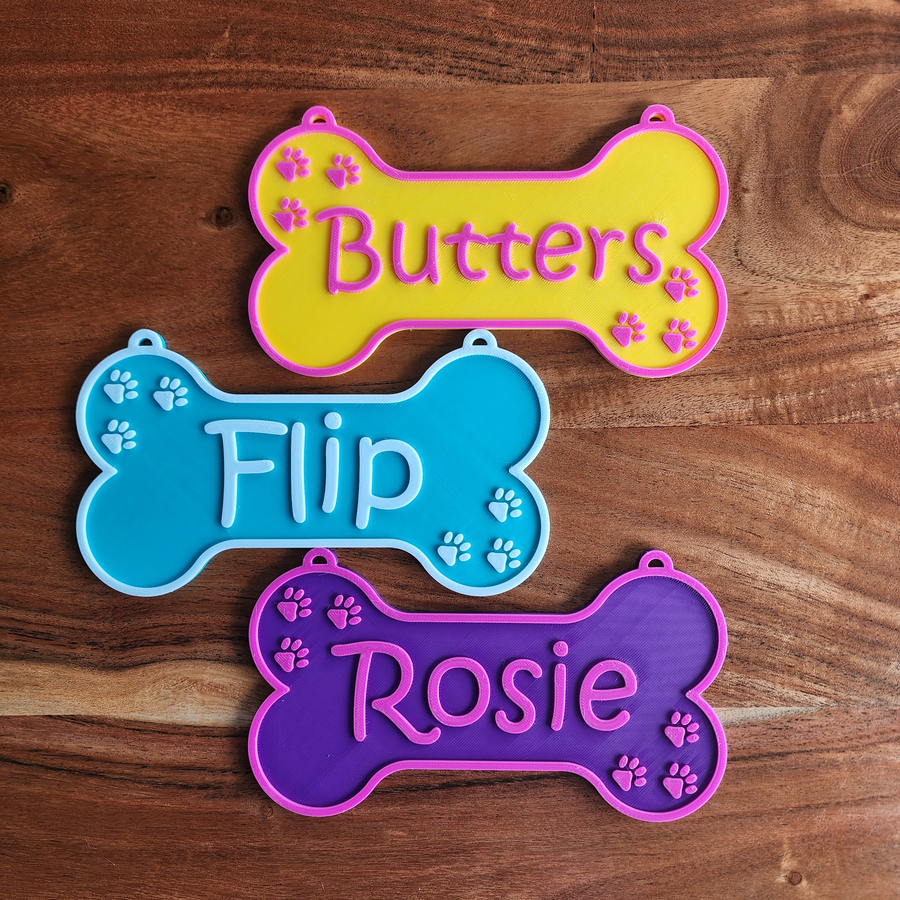 Orders dog kennel name plates