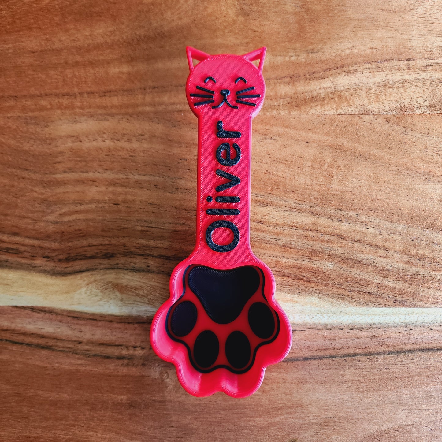 Personalized Paw Print Cat Food Scoop | Measuring Cup