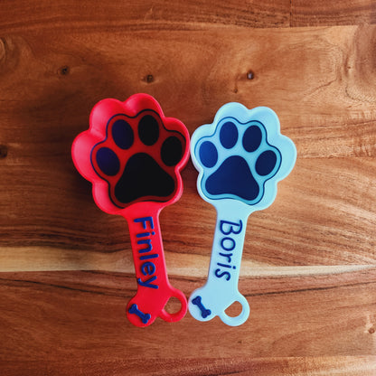 Personalized Dog Food Scoop | Paw Print Measuring Cup