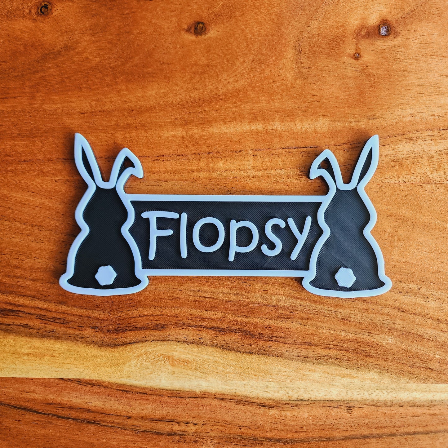 Personalized Rabbit Cage Sign | Custom Bunny Crate Nameplate