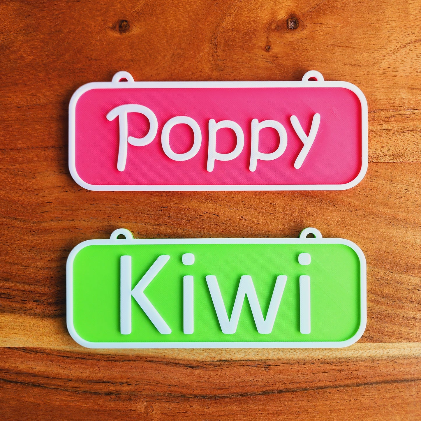 Personalized Pet Crate Sign | Custom Pet Cage Rectangle Nameplate