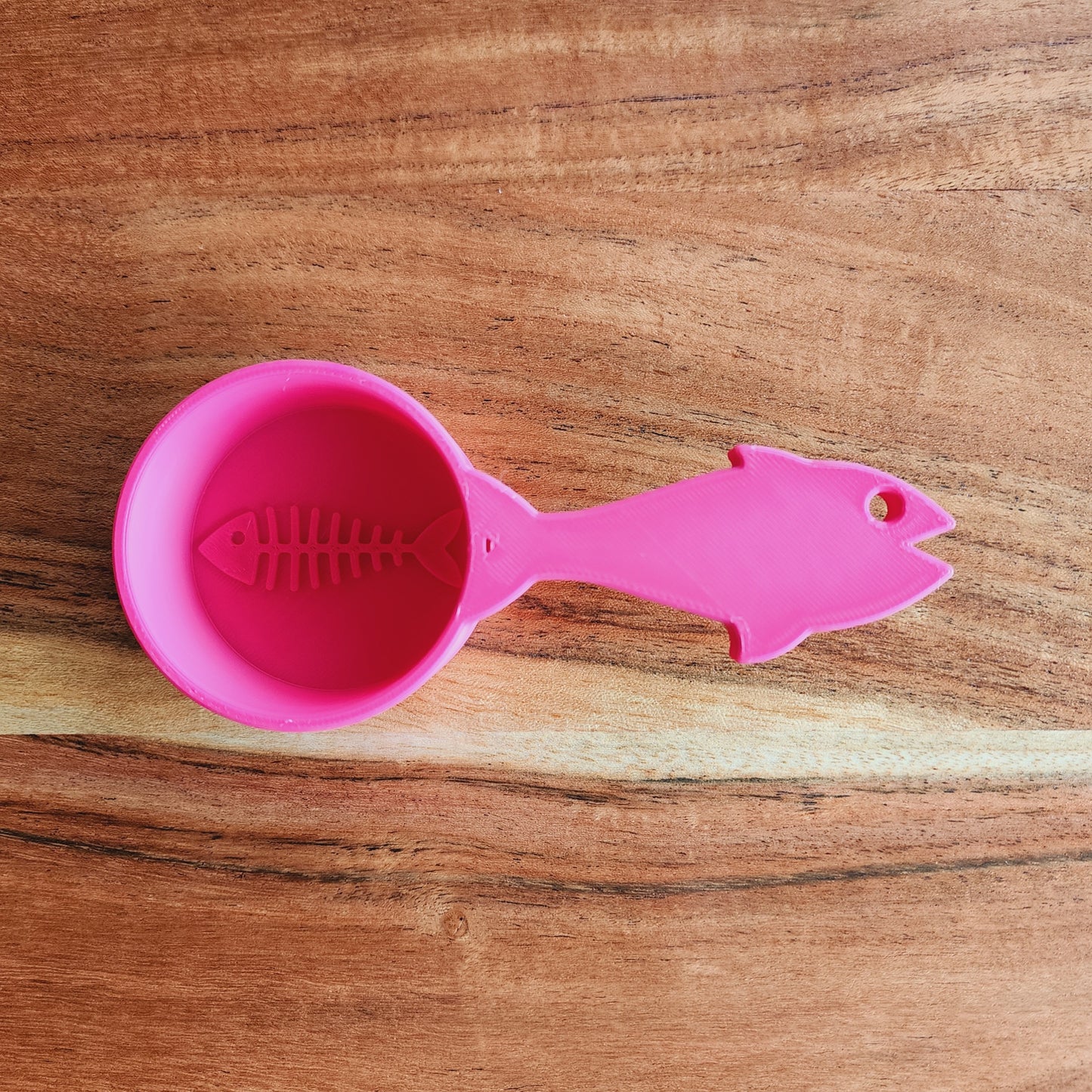 Personalized Cat Food Scoop with Fish Handle - Single Color | Measuring Cup