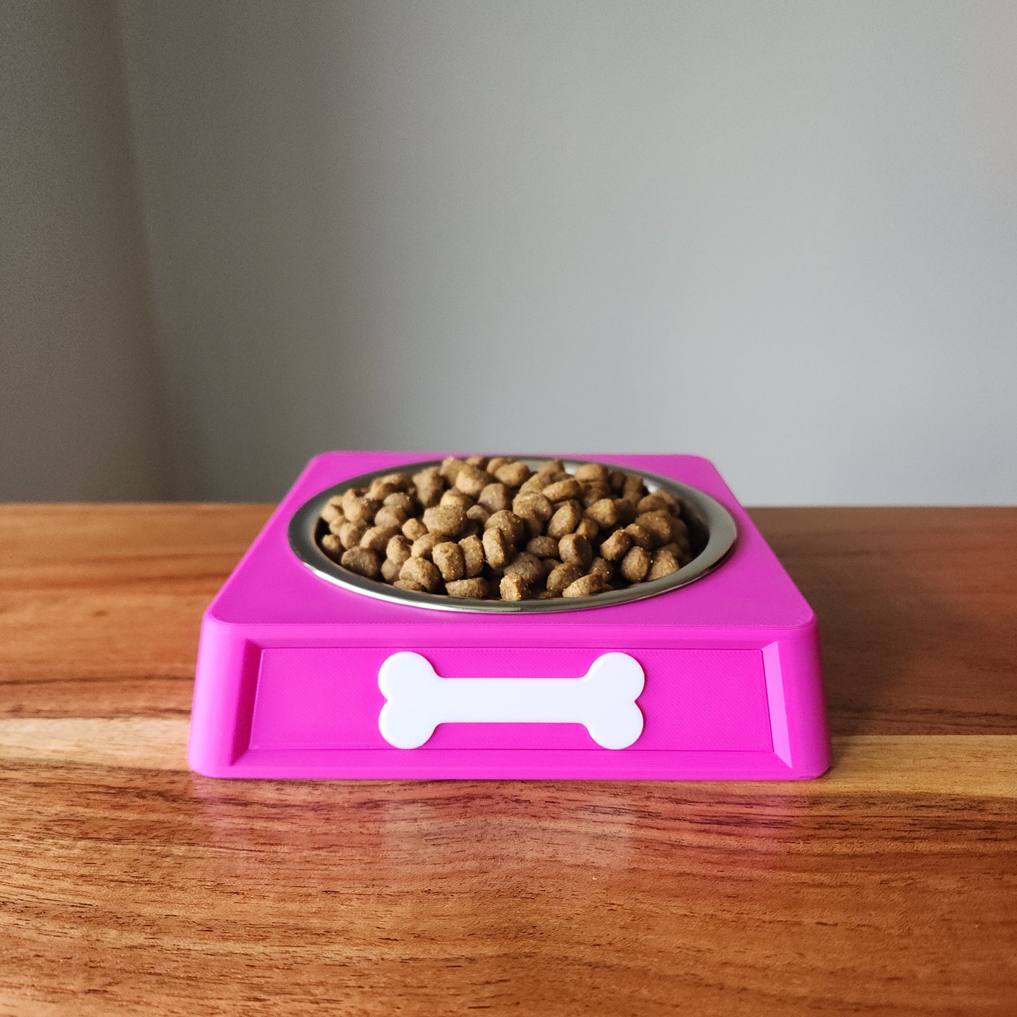 Personalized Dog Food Bowl Holder | 8oz Pet Food Bowl Stand