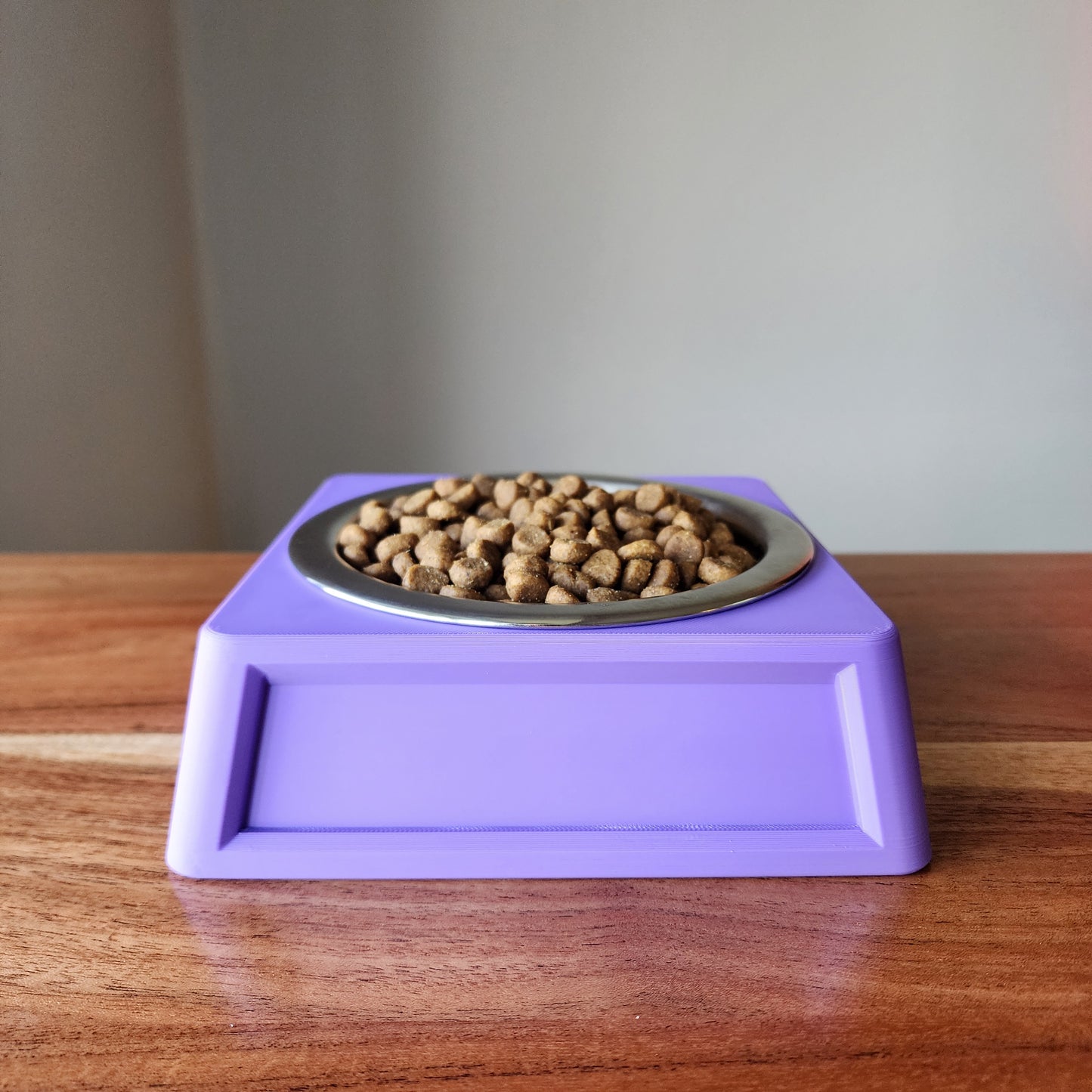 Personalized Dog Food Bowl Holder | 16oz Pet Food Bowl Stand