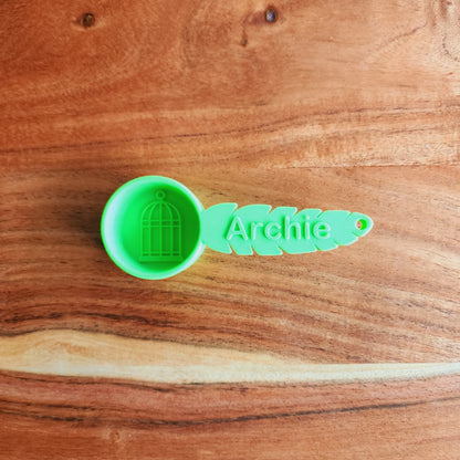 Personalized Bird Food Scoop - Single Color | Measuring Cup