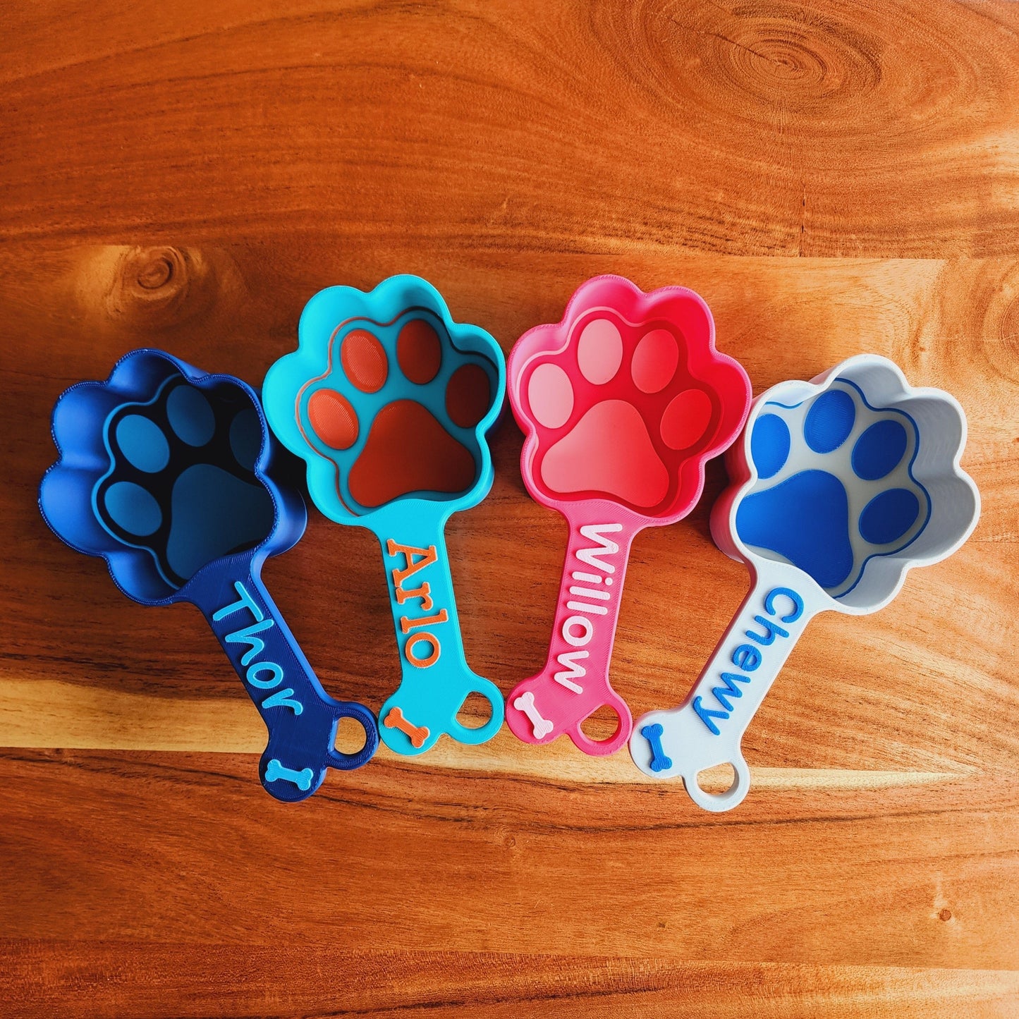 Personalized Dog Food Scoop | Paw Print Measuring Cup