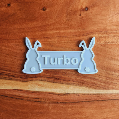 Personalized Rabbit Cage Sign | Custom Bunny Crate Nameplate