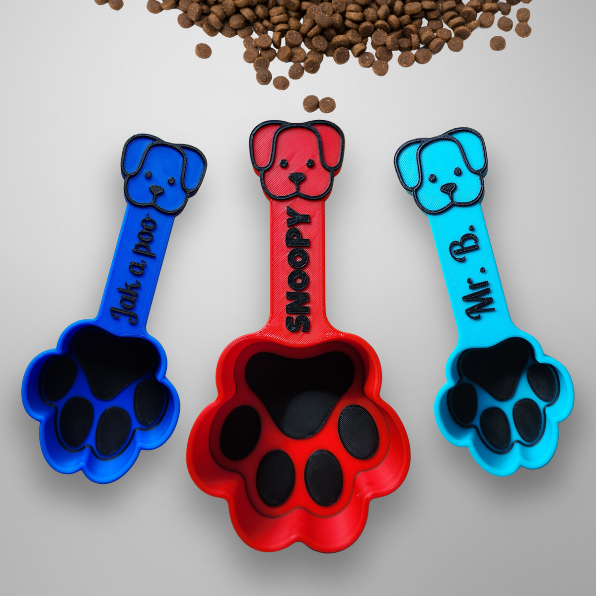 Personalized Dog Food Scoop | Paw Print Measuring Cup
