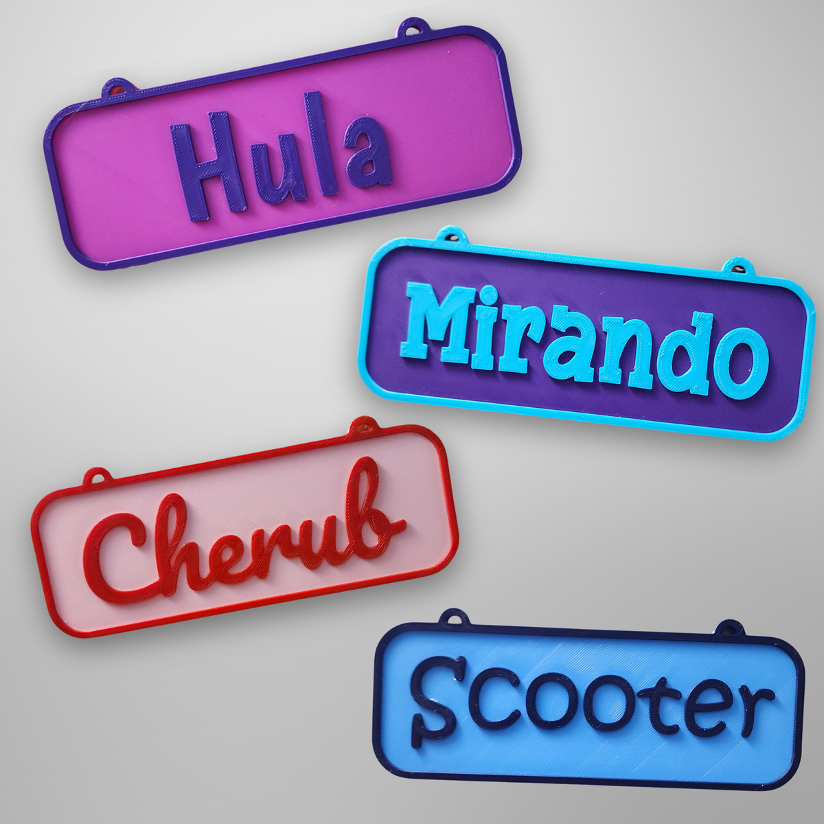 Personalized Pet Crate Sign | Custom Pet Cage Rectangle Nameplate