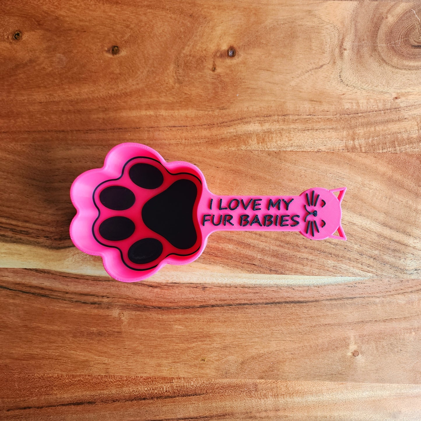 Personalized Paw Print Cat Food Scoop | Measuring Cup