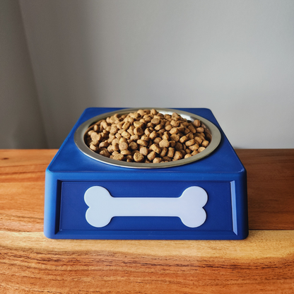 Personalized Dog Food Bowl Holder | 32oz Pet Food Bowl Stand