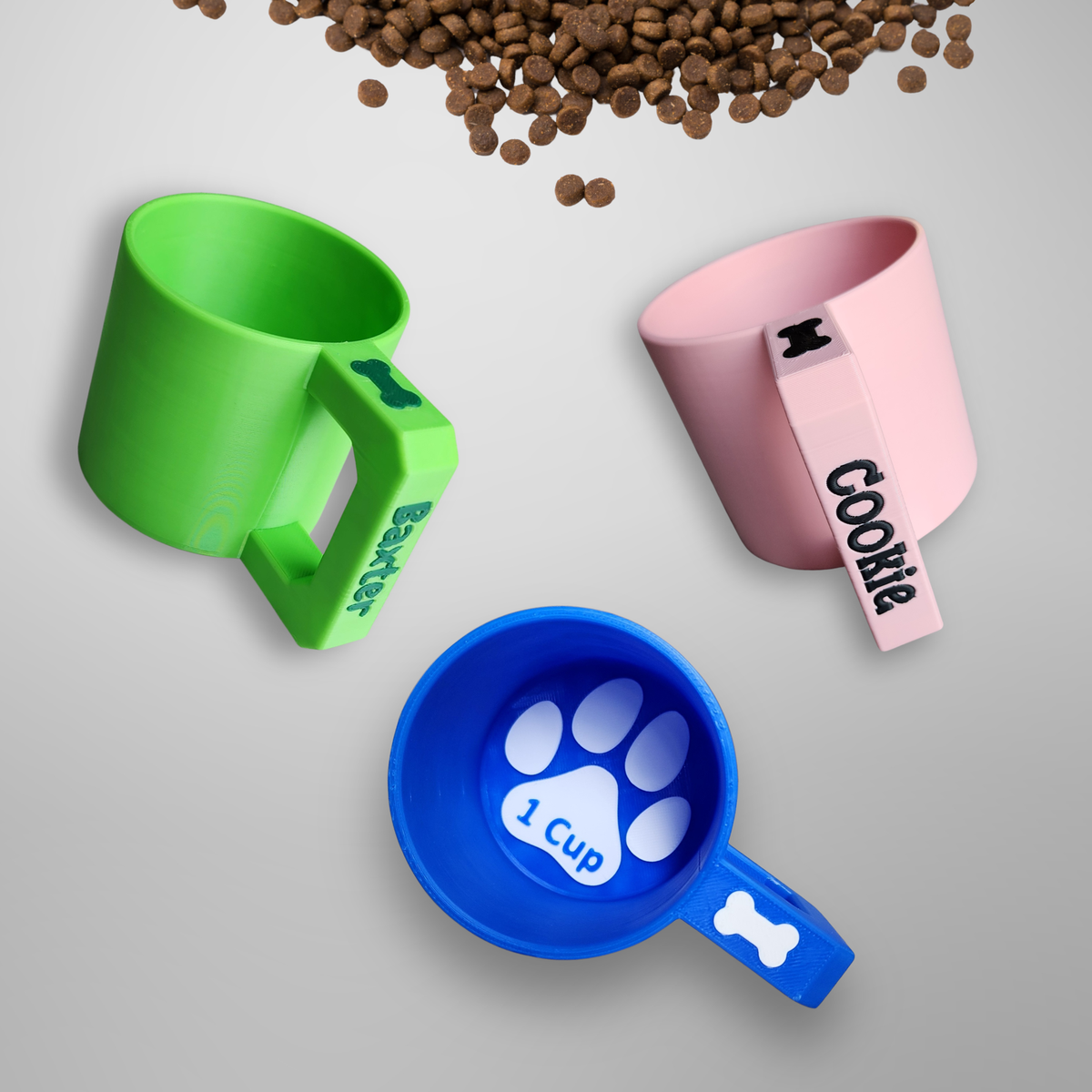 Personalized Dog Food Cup | Kibble Measuring Scoop