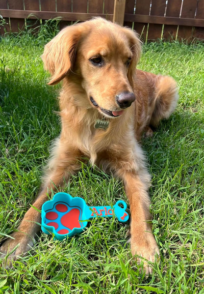 Personalized Dog Food Scoop | Paw Print Measuring Cup