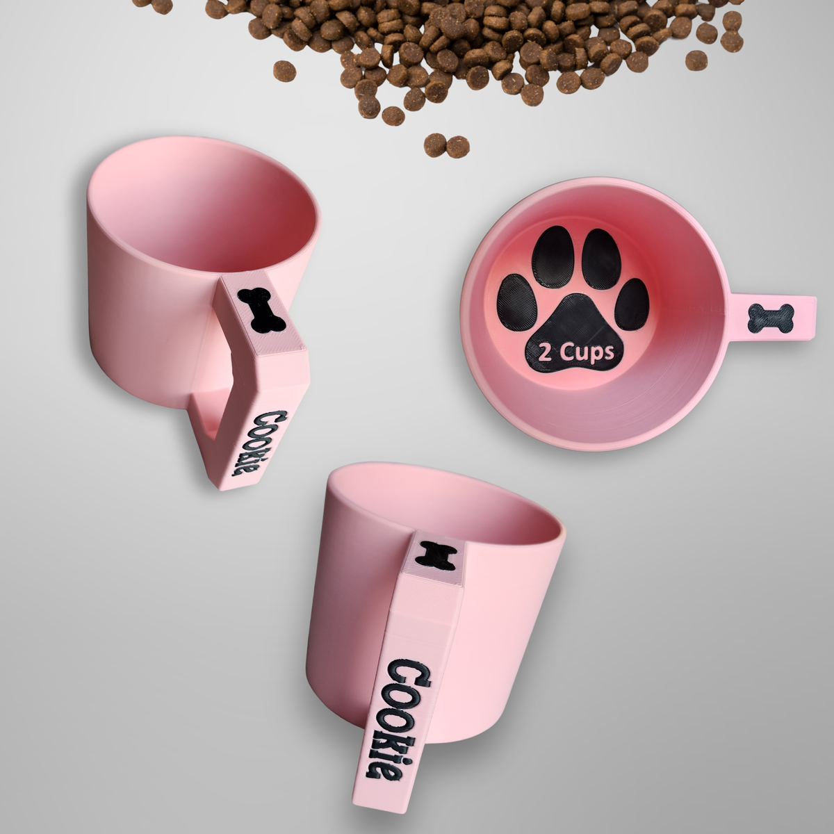 Personalized Dog Food Cup | Kibble Measuring Scoop