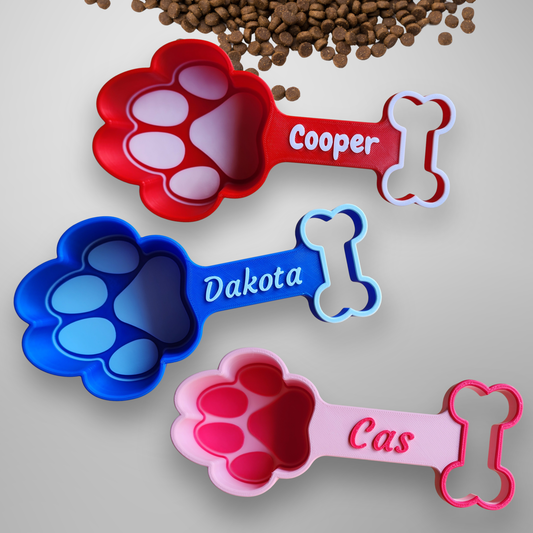 Personalized Dog Food Scoop | T-bone Handle Measuring Cup
