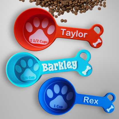 Personalized Dog Food Scoop | Labeled Measuring Cup