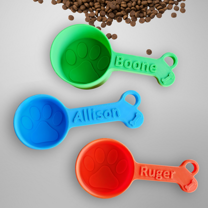 Personalized Dog Food Scoop - Single Color | Measuring Cup