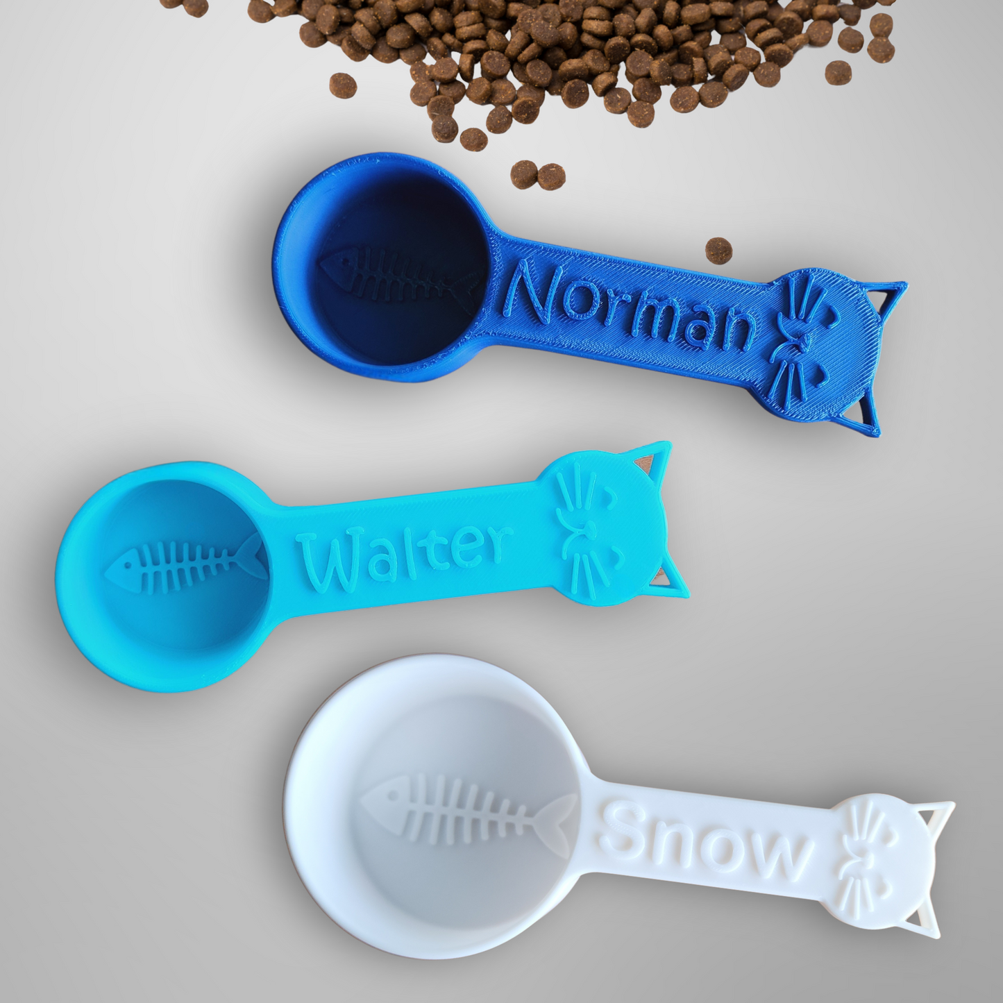 Personalized Cat Food Scoop - Single Color | Measuring Cup