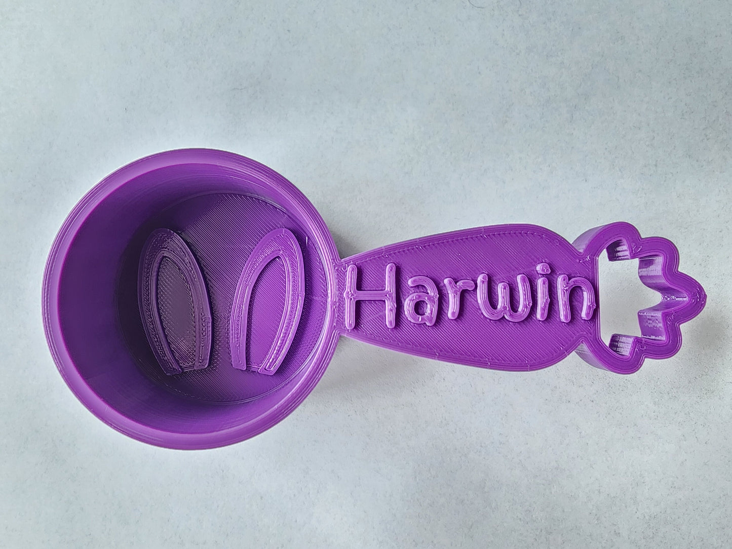 Personalized Rabbit Food Scoop - Single Color | Measuring Cup