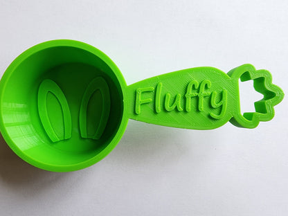 Personalized Rabbit Food Scoop - Single Color | Measuring Cup