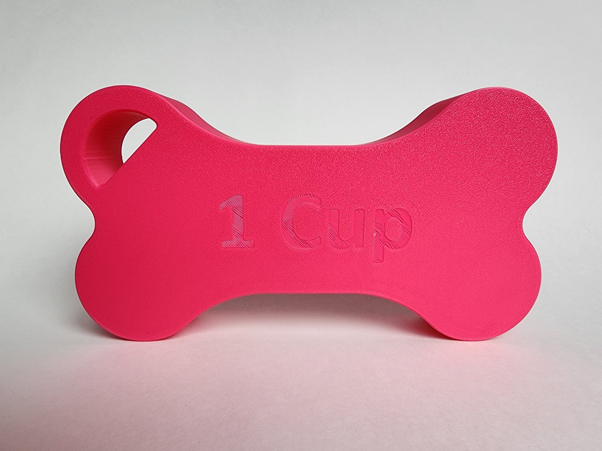 Personalized Dog Food Scoop with Accent Color, Bone Shaped Dog Food Measuring Cup, Kibble Scoop, Custom Dog Gift Idea