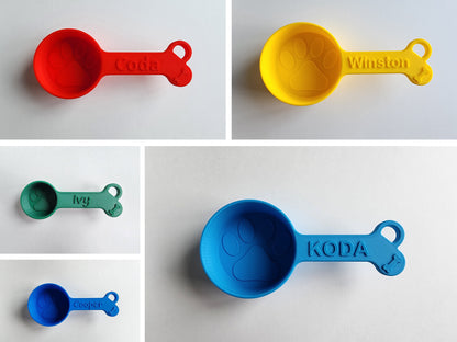 Personalized Dog Food Scoop - Single Color | Measuring Cup