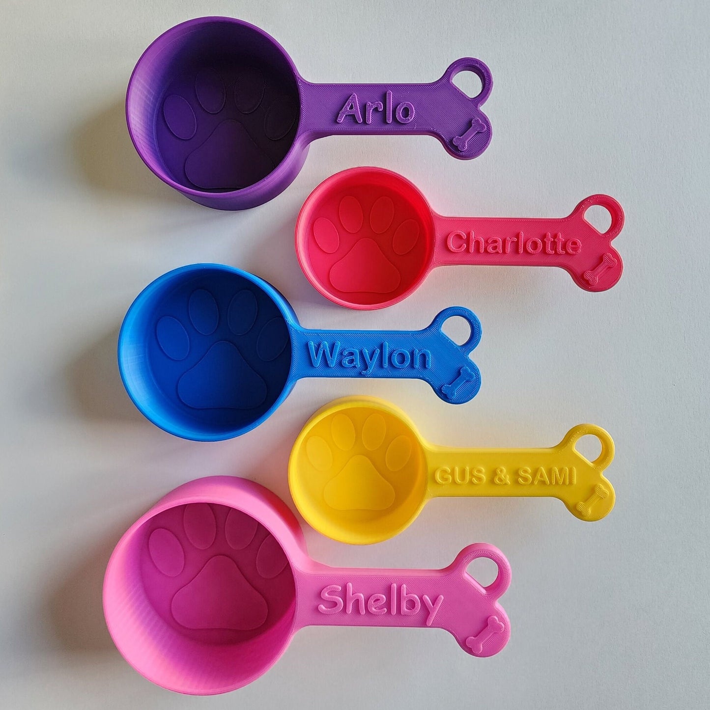 Personalized Dog Food Scoop - Single Color | Measuring Cup