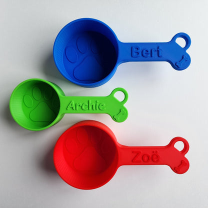 Personalized Dog Food Scoop - Single Color | Measuring Cup