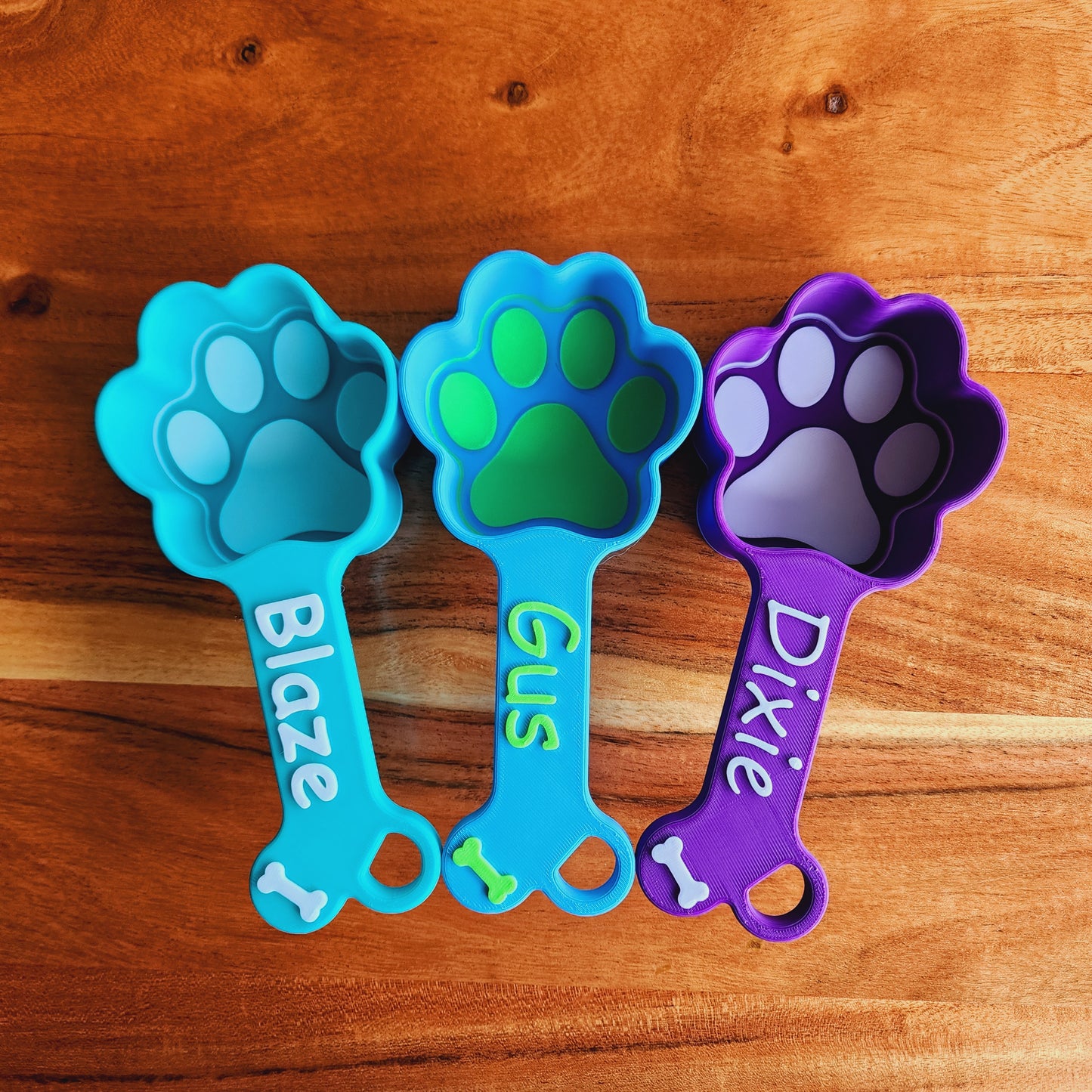 Personalized Dog Food Scoop | Paw Print Measuring Cup