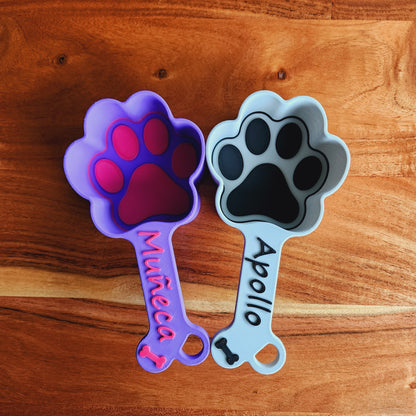 Personalized Dog Food Scoop | Paw Print Measuring Cup